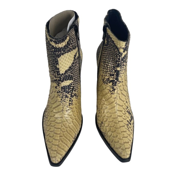 JEFFREY CAMPBELL • Flynn Snake Leather Ankle Boots • 6 - Picture 2 of 7